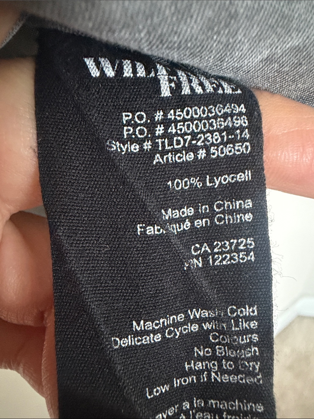 Wilfred Free Denim Washed Gray Short-Sleeve Shirt — image 3 of 6